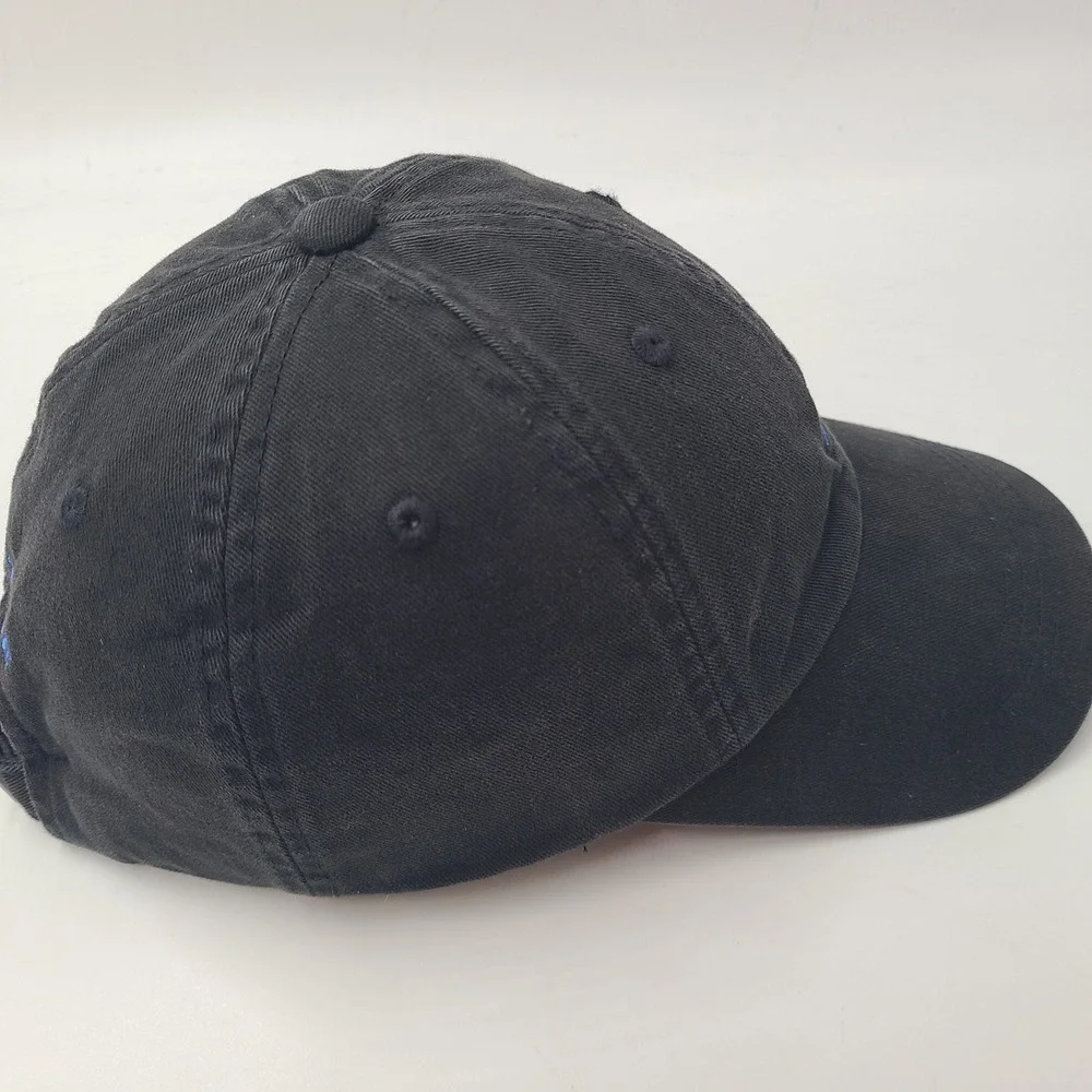 Southern Tide Hat Strapback (Fits Small) Black Blue Skipjack Tuna Logo Fish Men